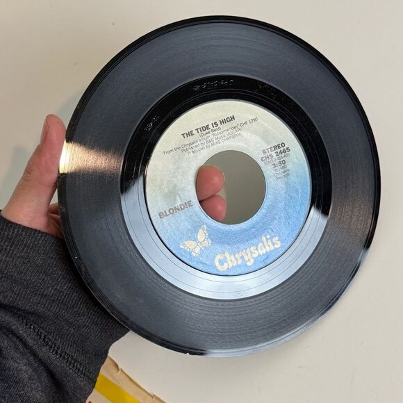 3 Vintage 45 Vinyl Record Singles Blondie & The Beatles - Picture 8 of 12